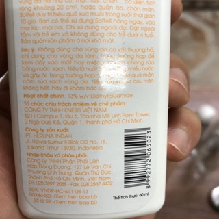 Kem xua muỗi Soffell 60ml