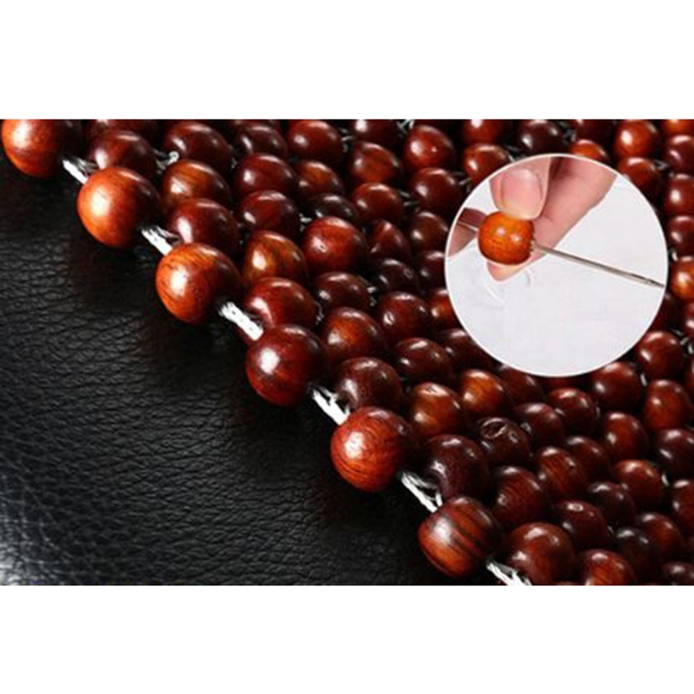 [LOẠI ĐẸP] Khoác ghế ô tô hạt gỗ hương tự nhiên, ngăn ra mồ hôi, massage cơ thể - vừa với tất cả các ghế ô tô