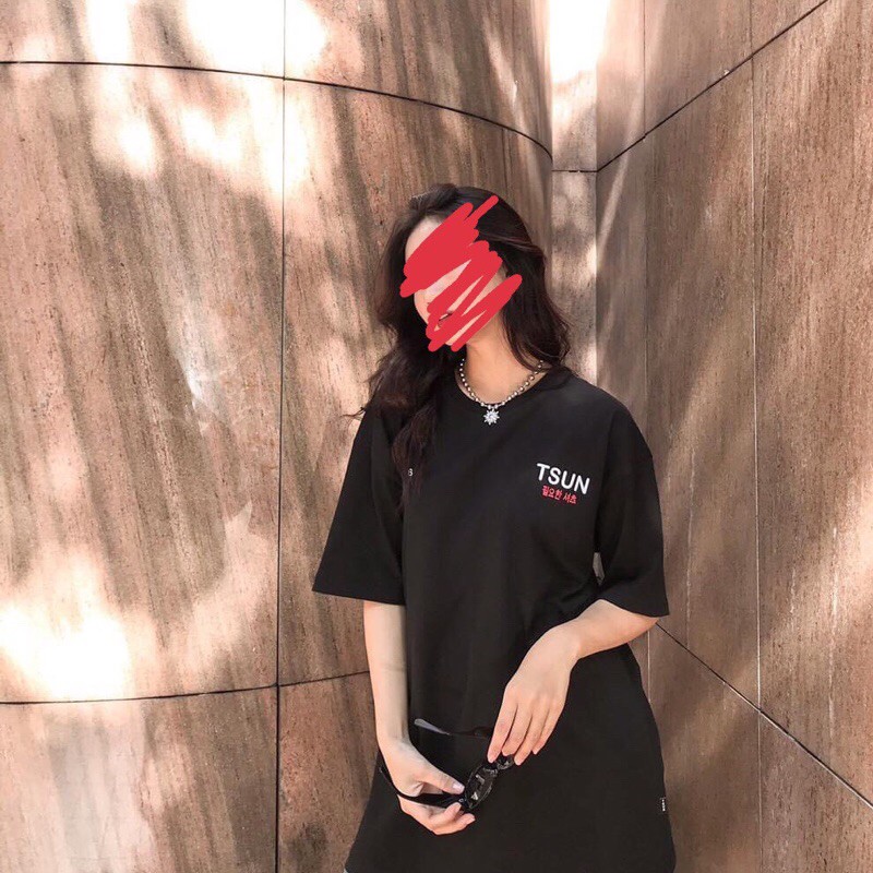 ÁO TAY LỠ IN CHỮ TSUN