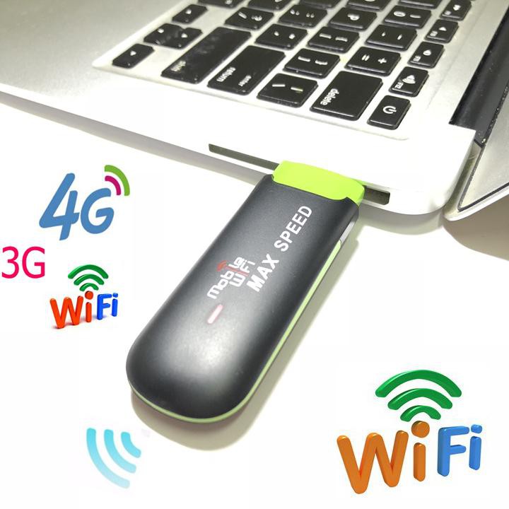 (SIÊU PHẨM) USB PHÁT WIFI BẰNG SIM 3G 4G - CẮM LÀ CHẠY