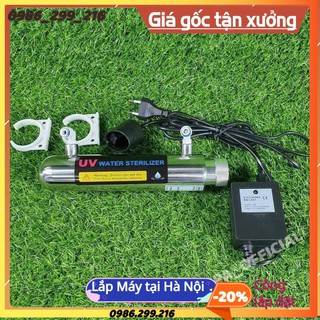 Bộ đèn uv diệt khuẩn 6w♦ bộ uv tia cực tím dùng trong máy lọc nước gia đình, máy 20,30, 50 lít