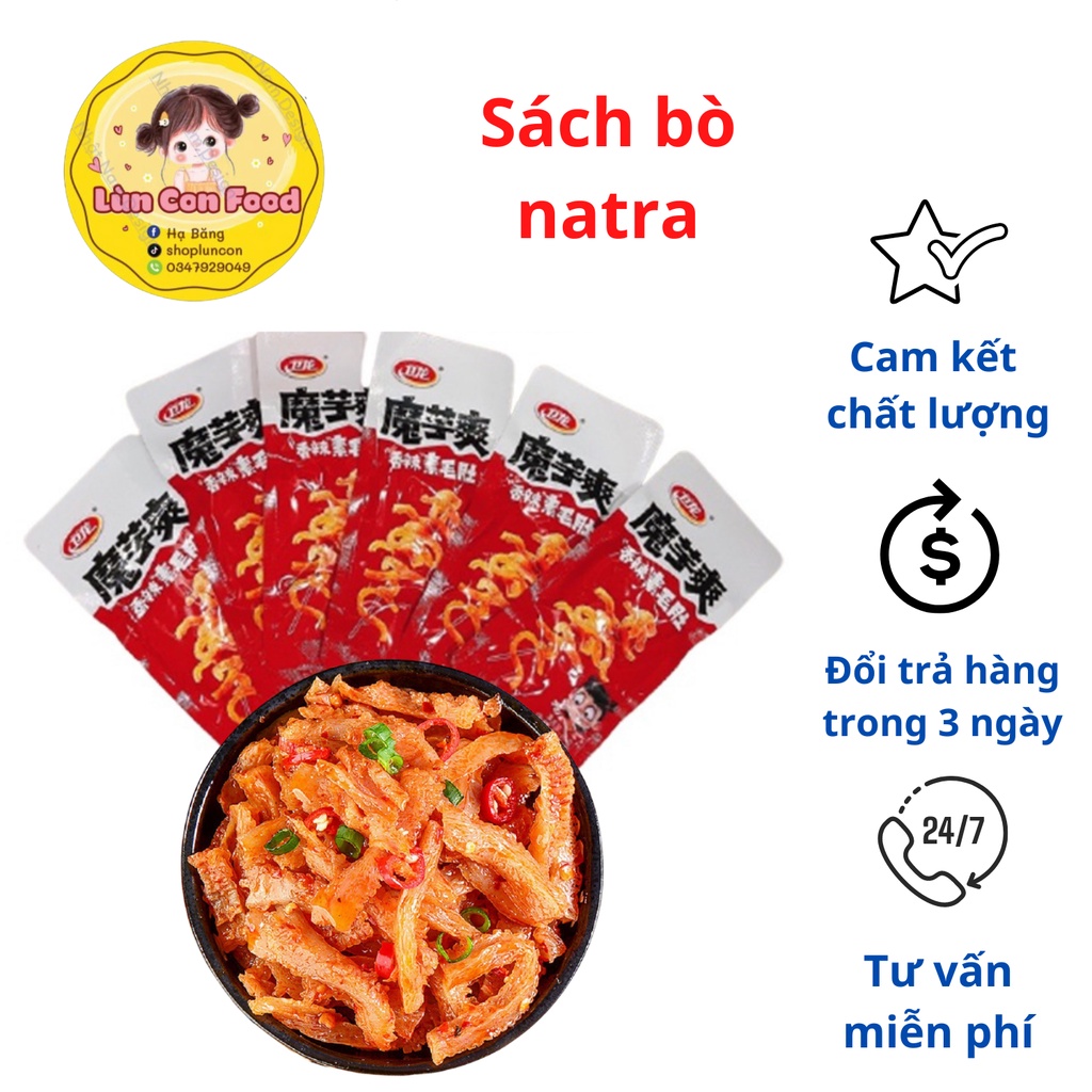 Sách bò NaTra ❤freeship❤ Sách bò cay Tứ Xuyên Ăn Liền - Lùn Con Food