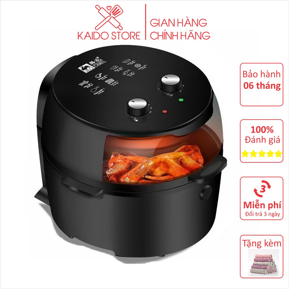 Nồi chiên không dầu chính hãng CAMEL 8L - thế hệ mới 2021 bảo hành 06 tháng - Kaido Store