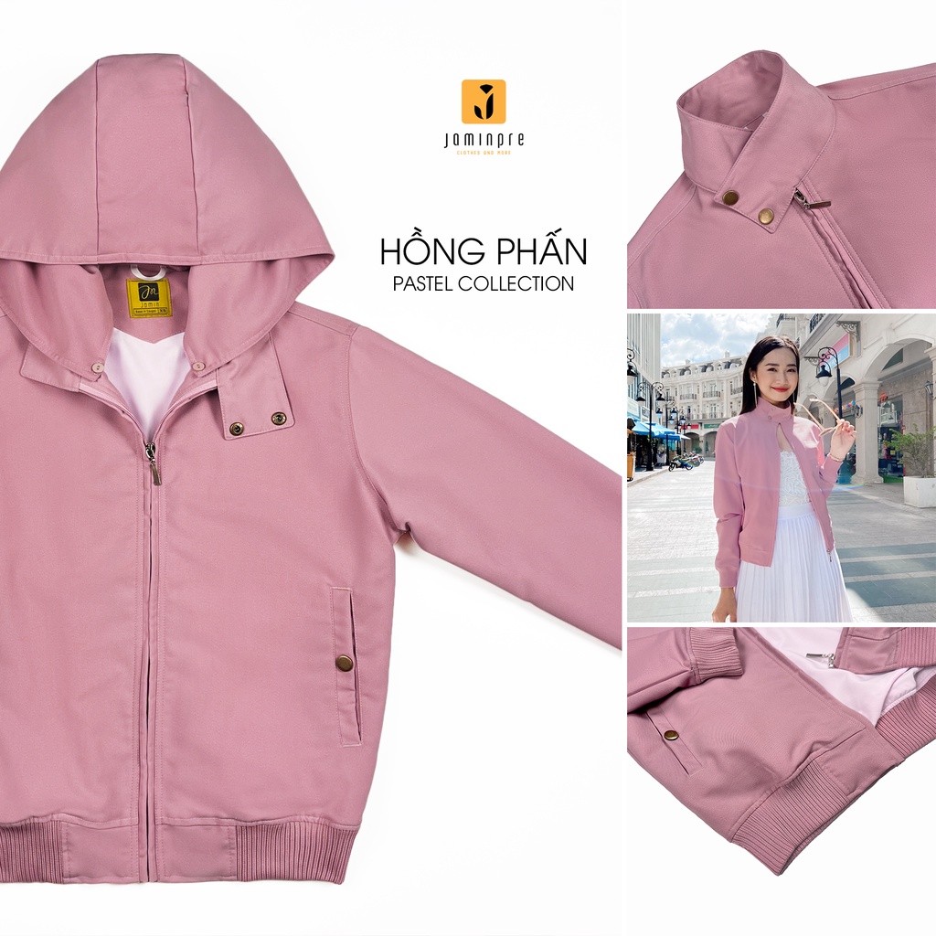 Jamin Premium - Áo Khoác Cao Cấp Có Nón, chất kaki thun không xổ lông 2 Lớp, mát chống nắng, chống tia UV JBH14