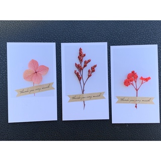 50 tem dán thank you giấy kraft có sẵn keo