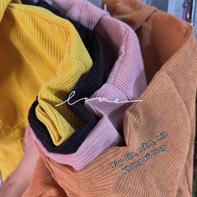 Áo Khoác Nữ Lửng Có Nón Bo Eo_Chất Nhung Tăm Dày Dặn Nhiều Màu Hot_Freesize 40-62kg_AK67