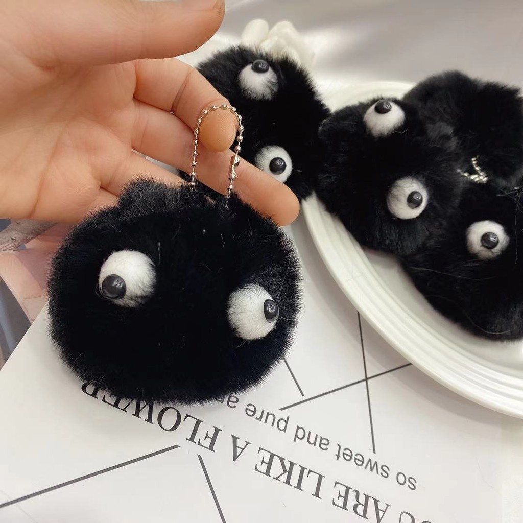 Móc khóa bồ hóng TEE SIK móc chìa khóa cute hình con bồ hóng phim hoạt hình Ghibli cực đáng yêu dễ thương