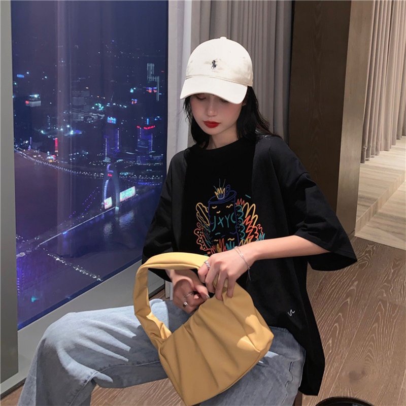 Áo Thun Nữ Tay Ngắn Cổ Tròn In Hình Cá Tính