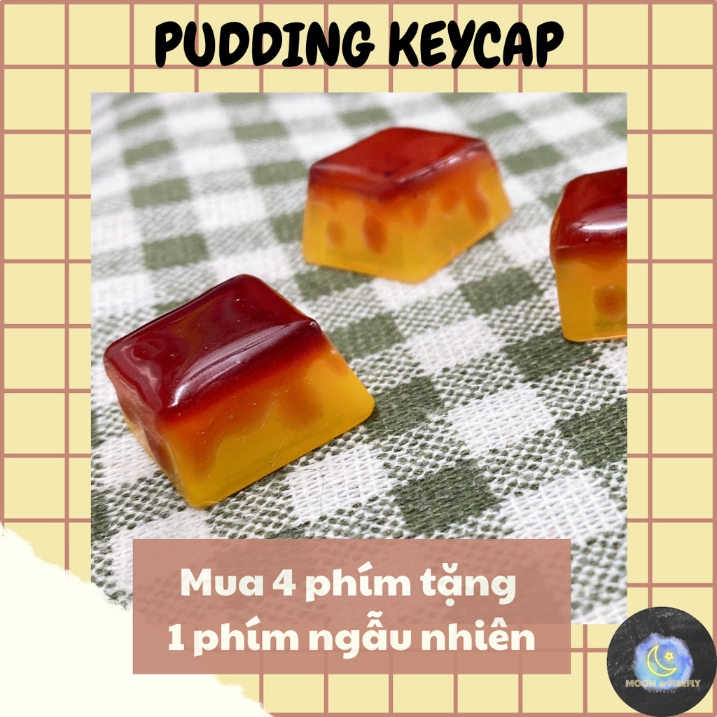 🍮MUA 4 TẶNG 1🍮, PUDDING KEYCAPS/ KEYCAP BÁNH PUDDING R4, R1