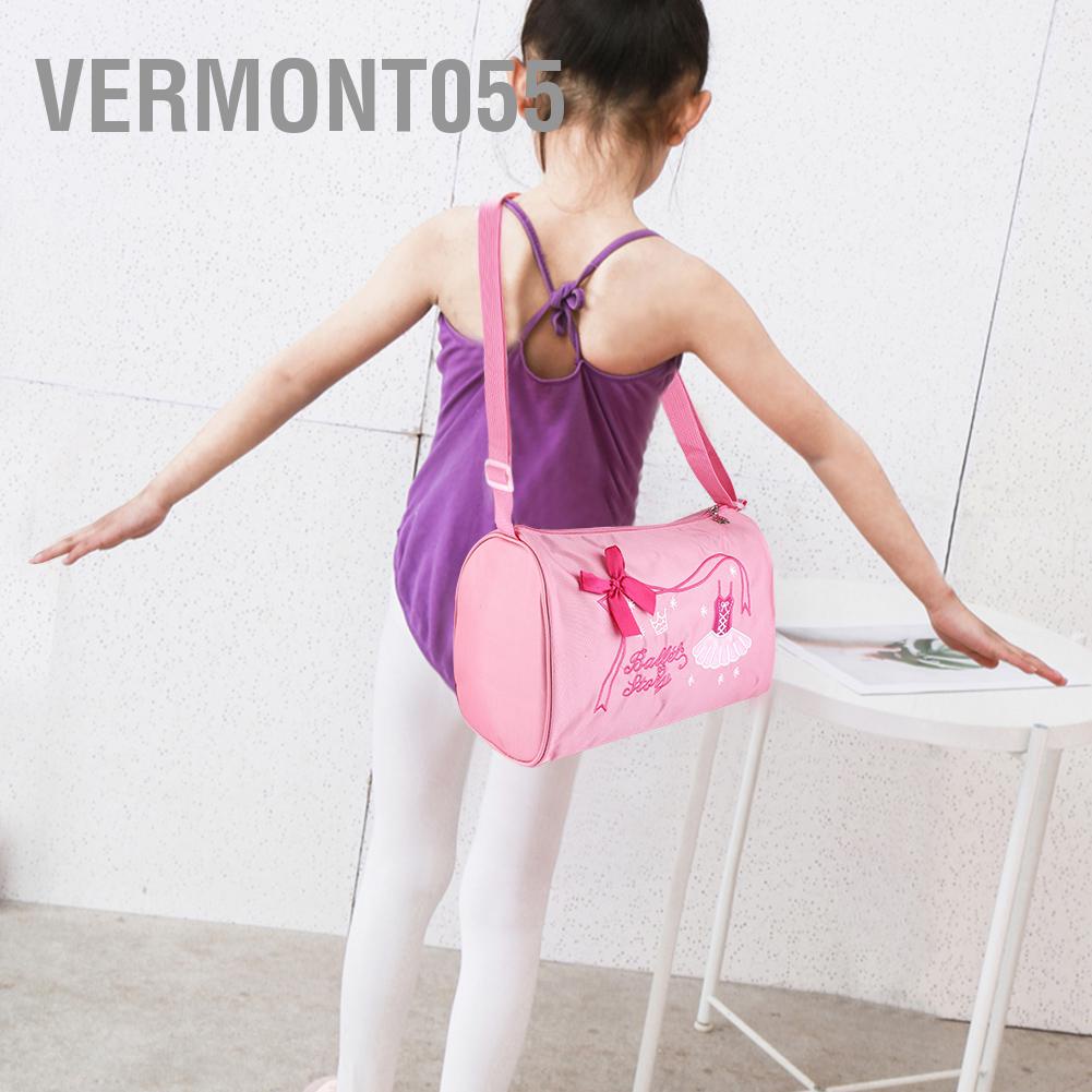 Hot DealsGirl Kids Dance Ballet Swim Bag Backpack Embroidered ToteSpot ExpressVermont055