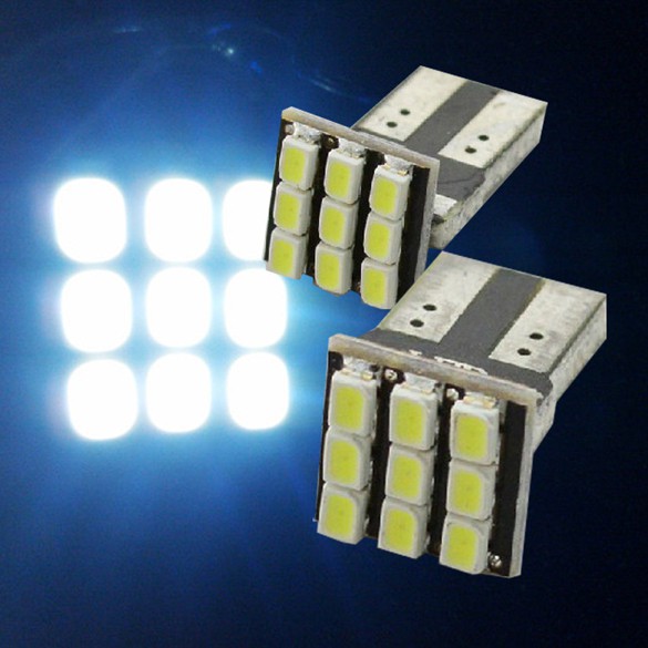 Đèn LED biển số xe T10 194 168 W5W 2x9SMD DC 12V