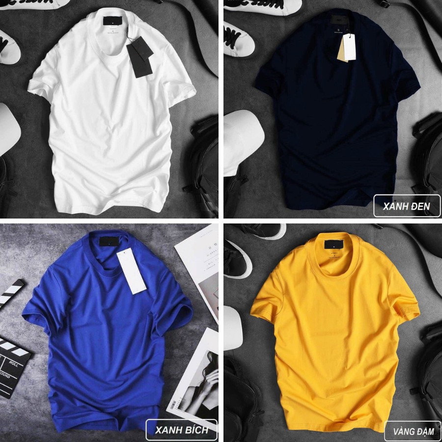 Áo thun nam cổ tròn phông trơn đơn giản