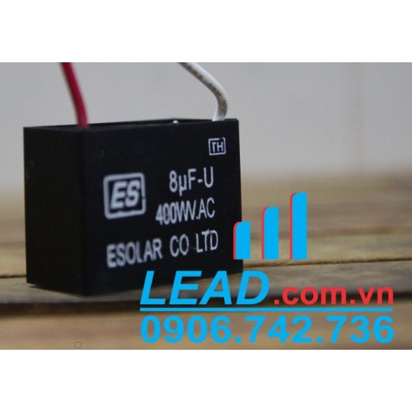 Tụ điện vuông CBB61 ESOLAR 8μF-U, 400VAC 8uF-40VAC