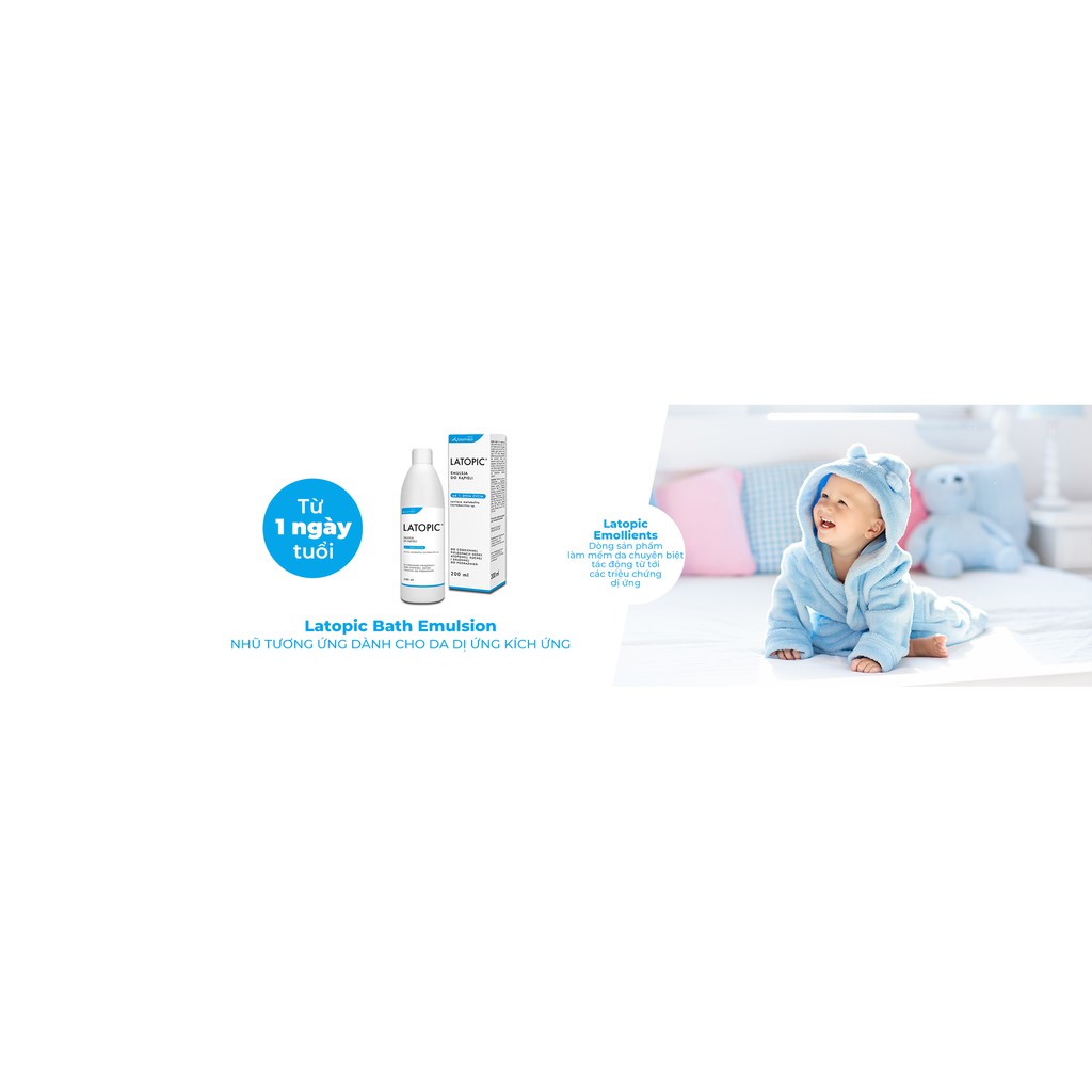 Latopic Bath Emulsion - Nhũ tương tắm dành cho da kích ứng dị ứng  - BN107