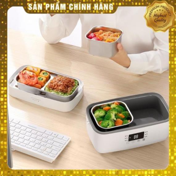 Hộp cơm cắm điện hẹn giờ F36, 2 tầng 3 ngăn, nấu chín, hâm nóng, giữ nhiệt cho thức ăn | BigBuy360 - bigbuy360.vn