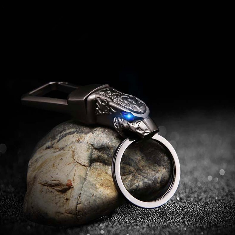 Loại Da Báo DomineeringMóc Chìa Khóa Xe Hơi Audi Benz BMW Toyota Honda Hyundai Thiết Kế Đơn Giản Sáng Tạo Cho Nam