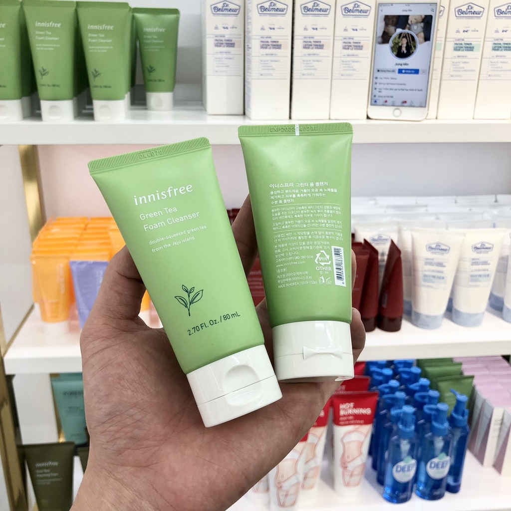 Sữa Rửa Mặt Innisfree Green Tea Cleansing Foam 80ml & 150ml
