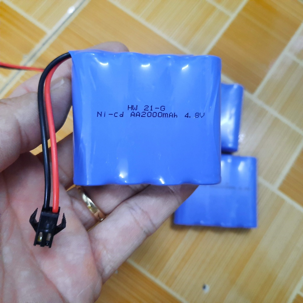 Pin sạc Ni-cd 4.8v 1800mah / 2000mah / 2800mah cho xe mô hình điều khiển từ xa cổng nối SM-2P