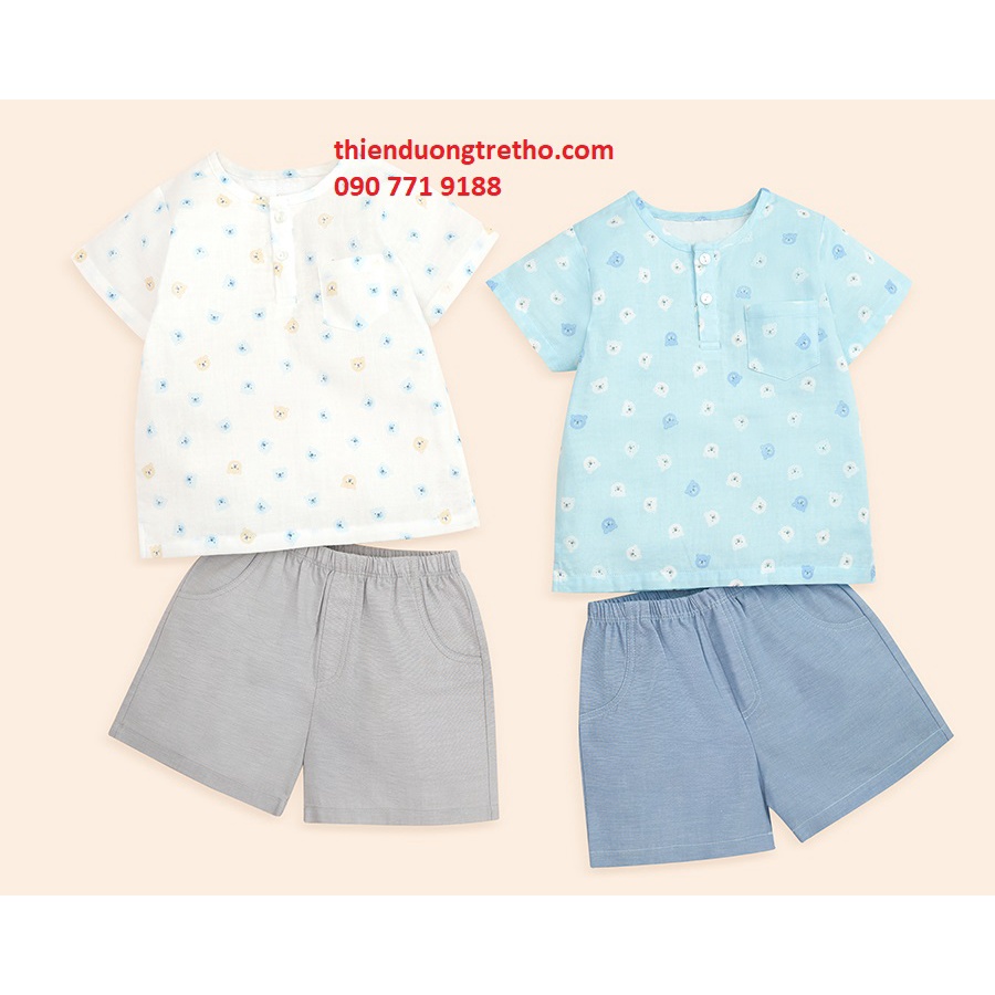 Bộ Quần Áo Cộc Tay Bé Trai LULLABY