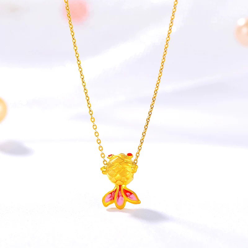 Mặt dây chuyền vàng 24k cá vàng - ANCARAT - AG9992.C015.022B