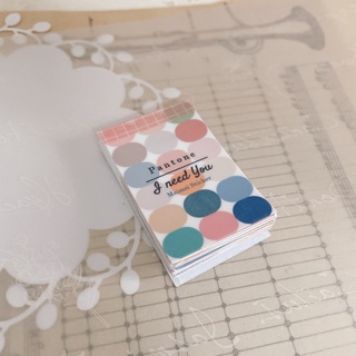 Giấy ghi chú Pantone mini trang trí sổ Bullet Journal dễ thương