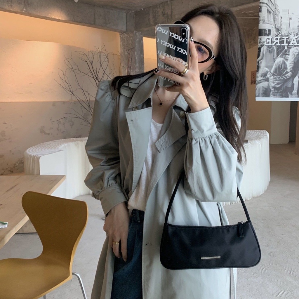 Túi kẹp nách túi xách túi đựng điện thoại di động nylon mini của phụ nữ