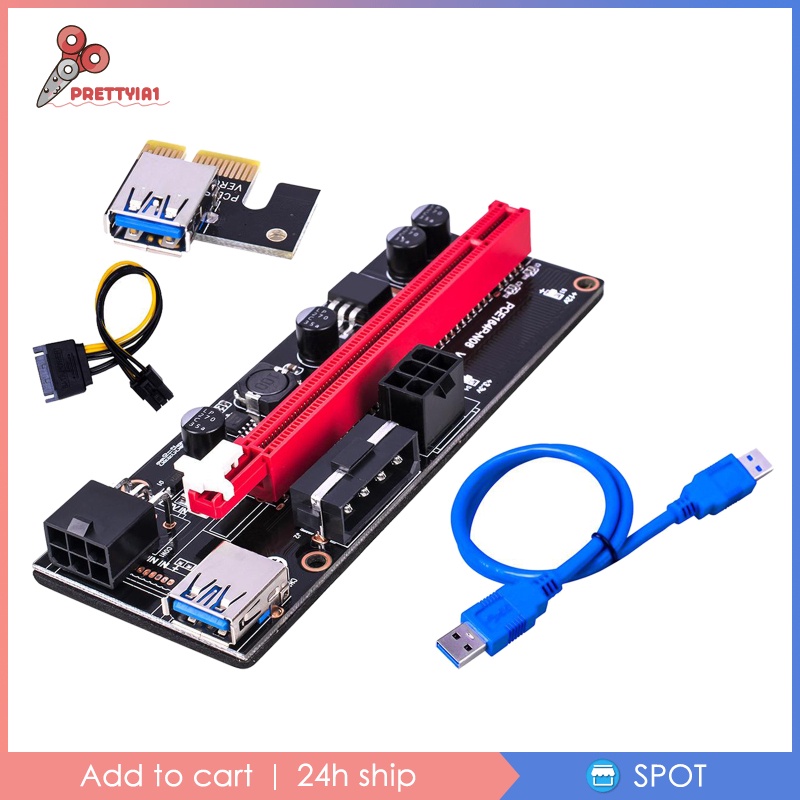 Card Đồ Họa Mở Rộng PCI-E VER 009S 1x Sang 16x USB 3.0 2X 6PIN