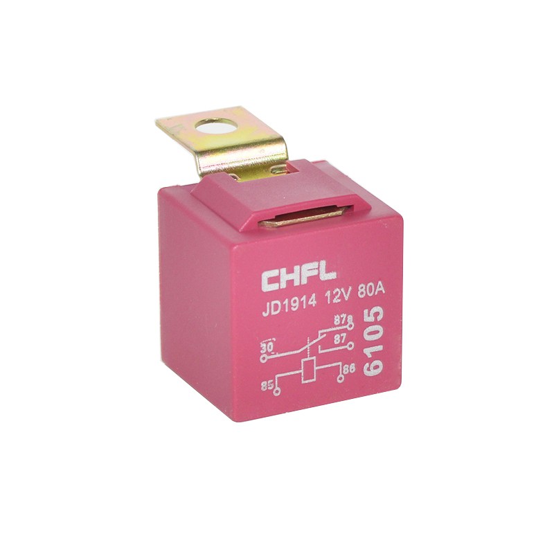 Relay 5 chân 12V 80A và chui cắm bằng sứ chống thấm nước SRL5