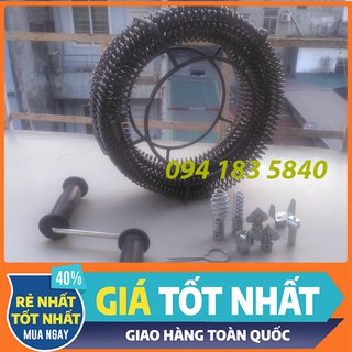 Dây thông cống lò xo Phi 16 dài 9m dùng tay quay và máy khoan💰FREESHIP💰