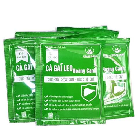 Trà Cà gai leo Hoàng Canh - Hỗ trợ thanh nhiệt, mát gan, giải độc và tăng cường chức năng gan (25 túi lọc)