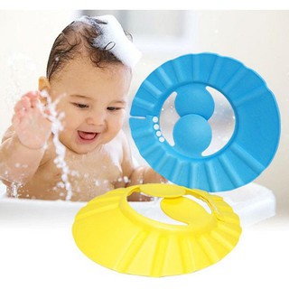 Mũ chắn nước gội đầu, mũ tắm cho bé
