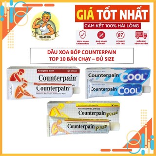 Dầu Xoa Bóp Counterpain Nóng Lạnh Các Size 120g - 60g - 30g - Hàng Thái Lan