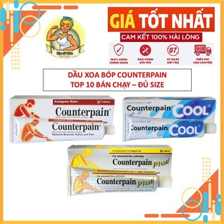  Dầu Xoa Bóp Counterpain Nóng Lạnh Các Size 120g - 60g - 30g - Hàng Thái Lan
