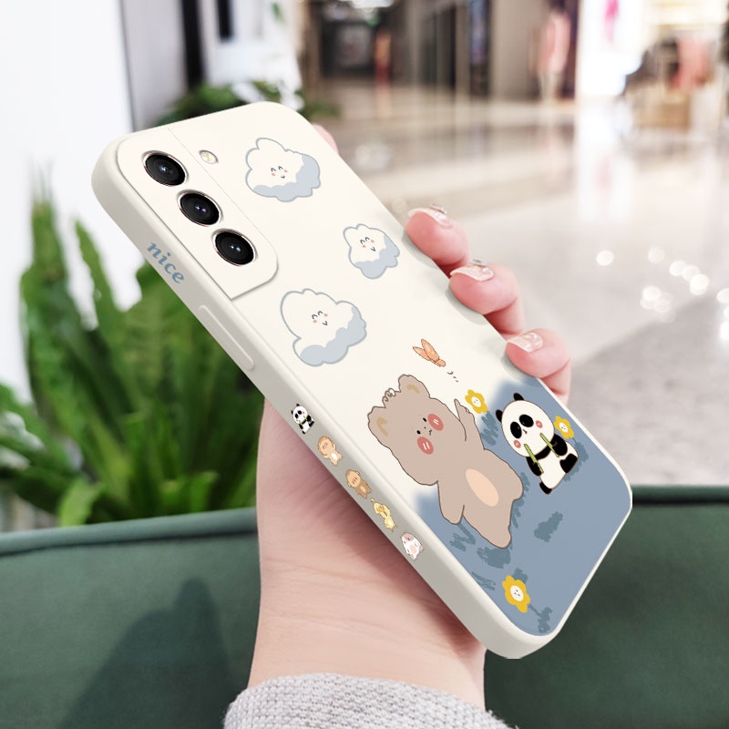 Ốp Điện Thoại Mềm Hình Gấu Trúc Cho Samsung Galaxy S21 S20 FE Ultra Plus