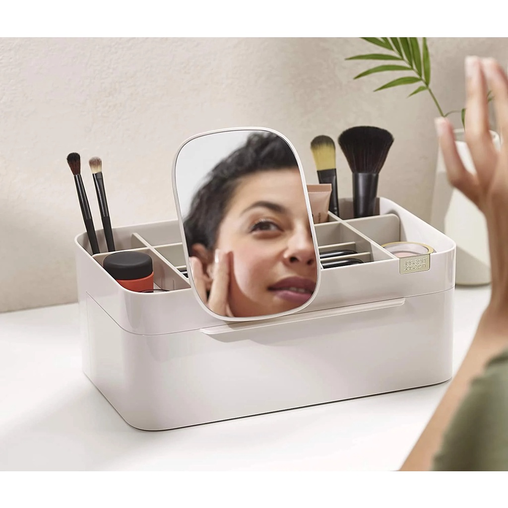 Hộp chữ nhật đựng đồ trang điểm kèm gương Joseph Joseph 75005 Viva, nhập Đức chính hãng