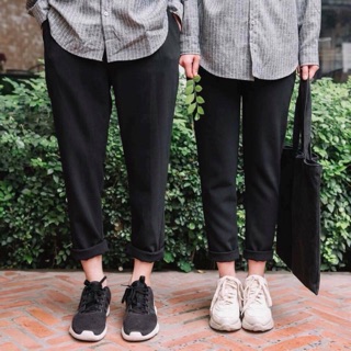 Quần Kaki, Quần Ống Đứng Basic Nam Nữ Unisex Cạp Chun Dáng Dài - Homies Saigon