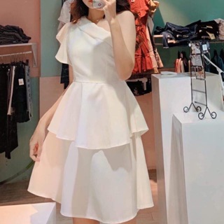 Thanh lý đầm trắng dự tiệc siêu xinh tôn dáng