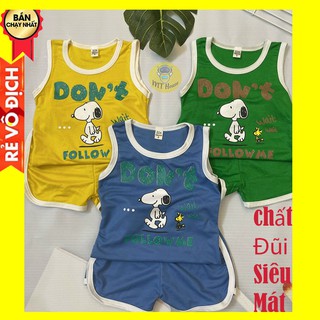 SÉT CÚN👕 Chất ĐŨI Siêu Mát👕bộ hình cún ba lỗ cho bé trai,bé gái siêu cute