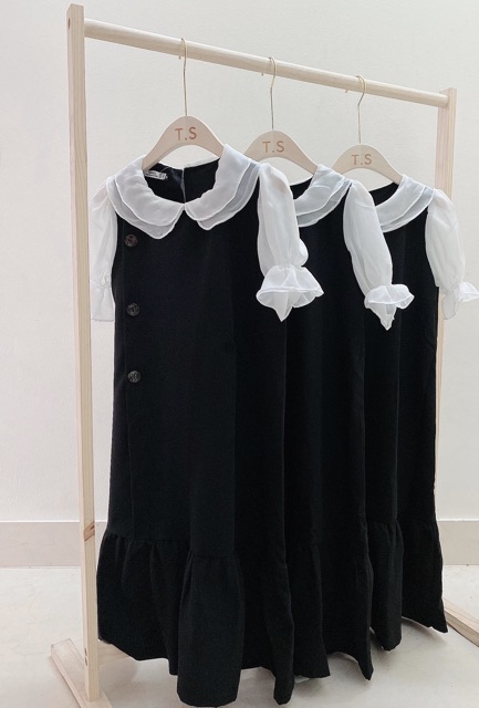 Váy suông cổ voan tiểu thư nữ VAY024 | BigBuy360 - bigbuy360.vn