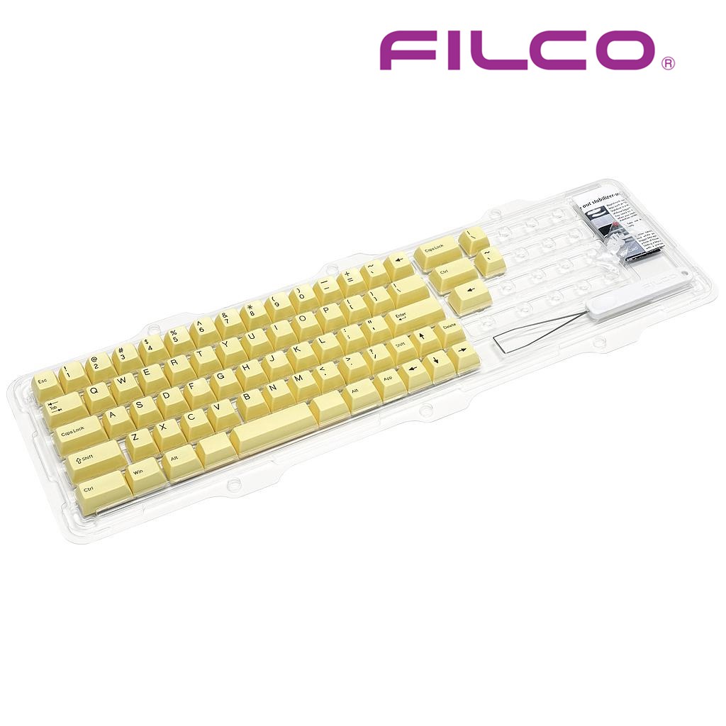 Keycap bàn phím cơ Filco High profile Doubleshot cho Minila - Một màu - Hàng Mỹ