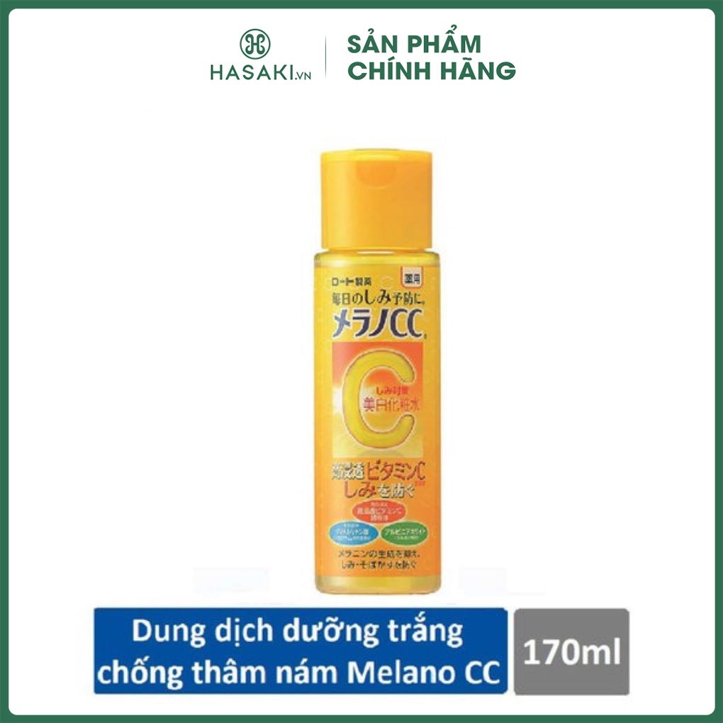 Dung Dịch Melano CC Dưỡng Sáng Da, Mờ Thâm Nám Whitening Lotion 170ml Hasaki