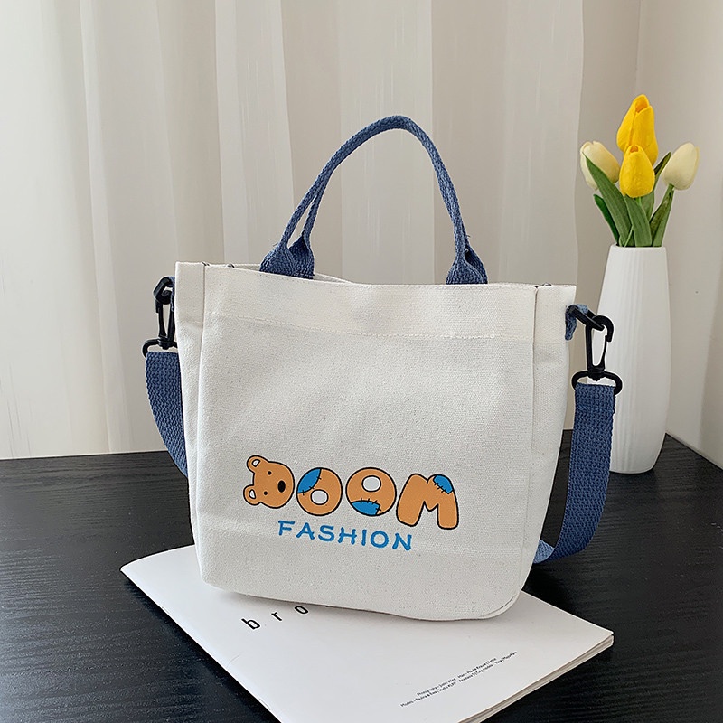 Túi Xách Canvas Sức Chứa Lớn Thời Trang Mùa Hè Cho Nữ