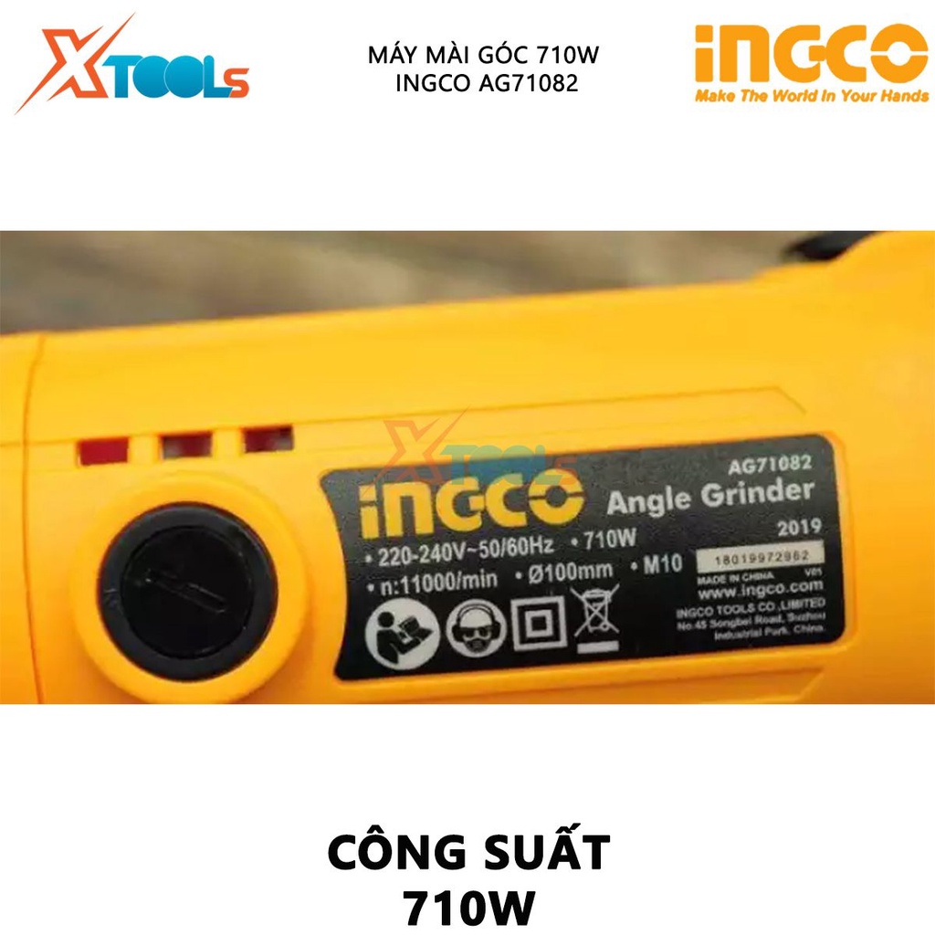 Máy mài góc INGCO AG71082 | 710W