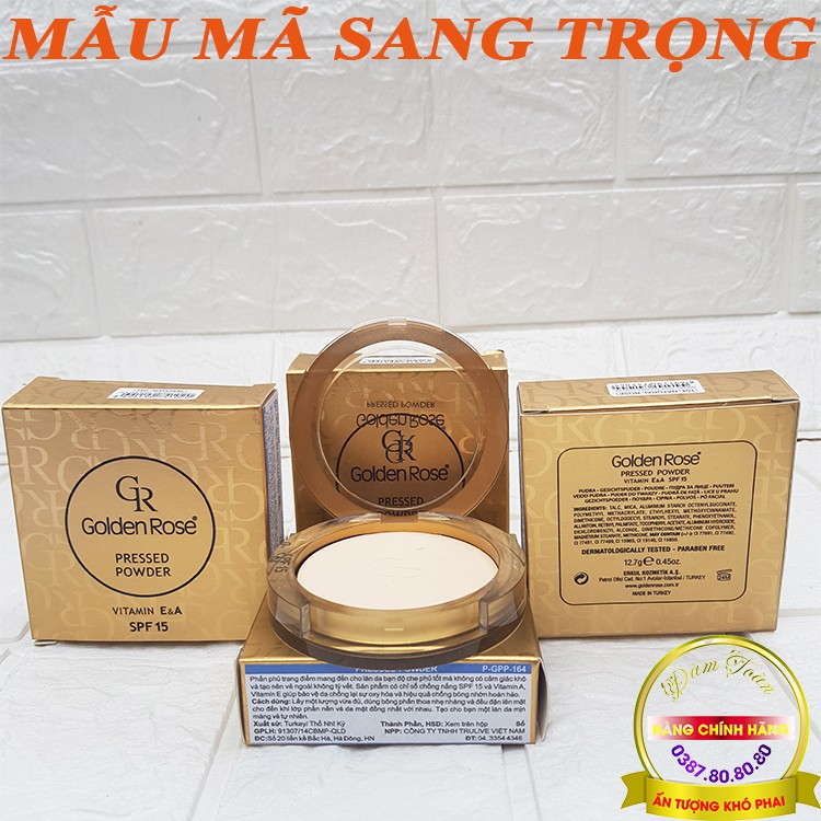 Phấn phủ SIÊU MỊN, KIỀM DẦU, ĐA NĂNG, CHE KHUYẾT ĐIỂM, CHÍNH HÃNG golden rose pressed powder madein thổ nhĩ kỳ | BigBuy360 - bigbuy360.vn