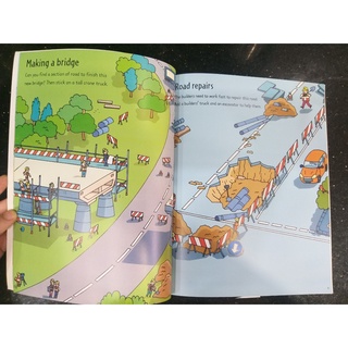 [Big Sale!] Dính dán - Usborne sticker book - Building Sites