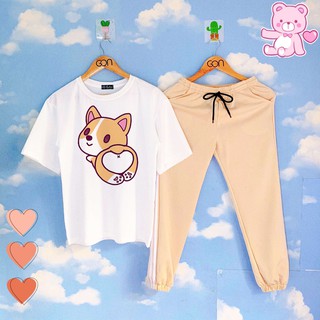 [COMBO TIẾT KIỆM] Set Đồ Bộ Áo Thun Tay Lửng Quần Kẻ 3 Sọc, Quần Ulzzang 2 Sọc