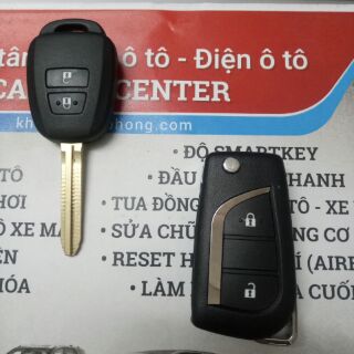 Chìa khoá độ gập Vios, Yaris đời 2014-2017
