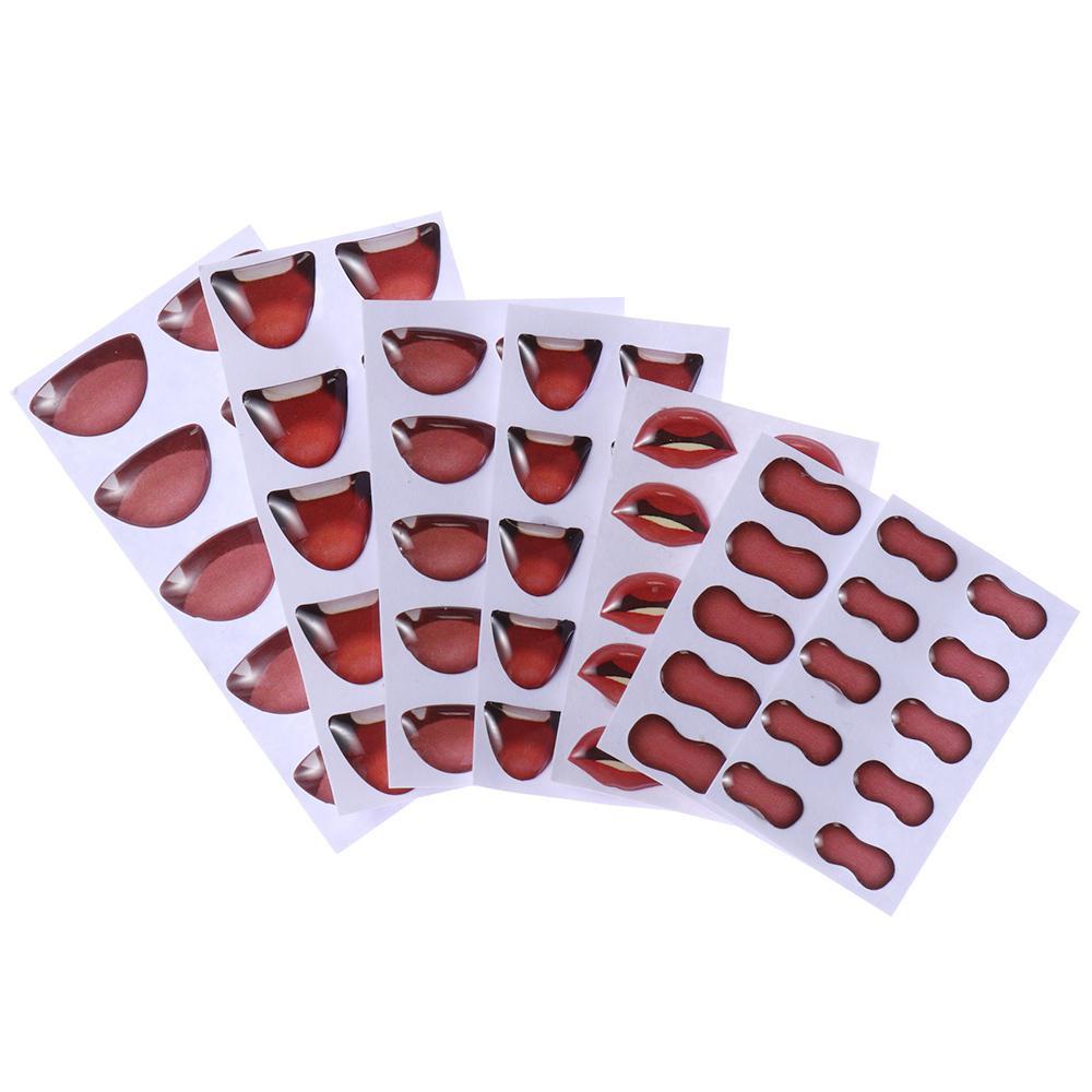 Set 10 Miếng Dán Miệng Búp Bê Nhiều Màu Dễ Thương