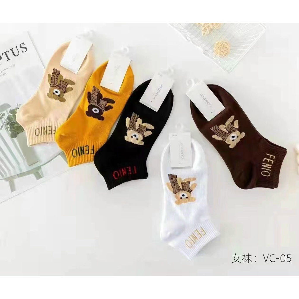 [GIFT] Quà Tặng Vớ Gấu Họa Tiết Gấu/ Buột tóc Lụa Trơn Basic Nhiều Màu