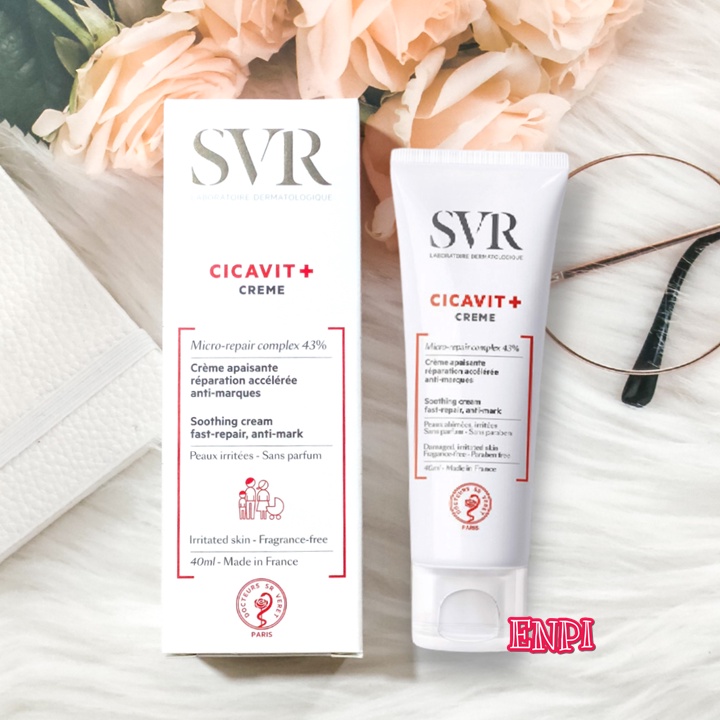Kem làm dịu da nứt nẻ mẩn đỏ SVR Cicavit+ Crème